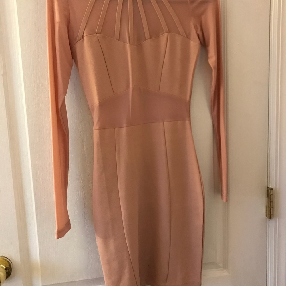Pink tight dress , only wore once size small
